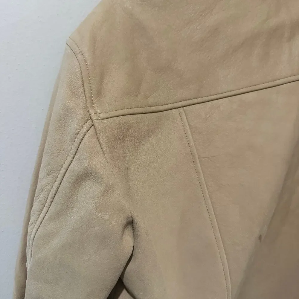 New Reformation Veda Bennett Oversized Leather Jacket - Picture 6 of 8